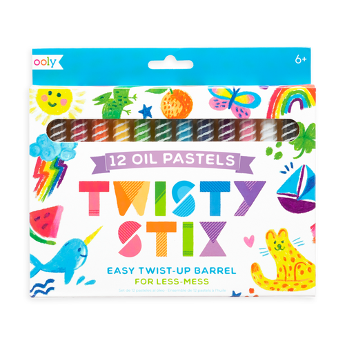 Twisty Stix Oil Pastels - Set of 12