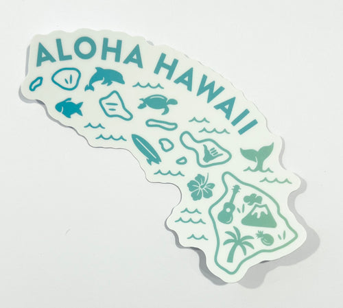 Aloha Hawaii Islands Sticker