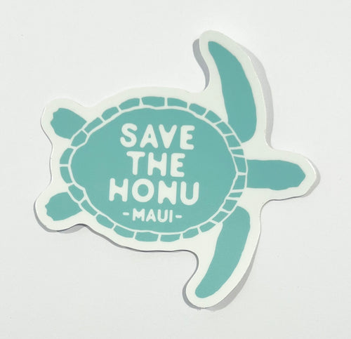 Save the Turtle Maui Sticker