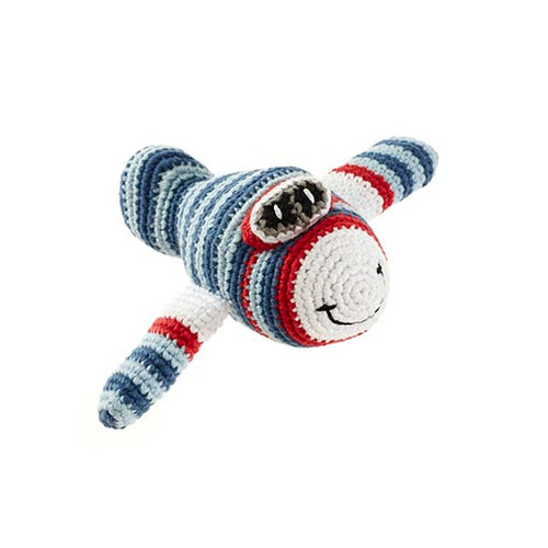 Airplane Crochet Rattle Plushie